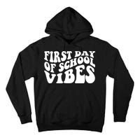 First Day Of School Vibes Retro Tall Hoodie