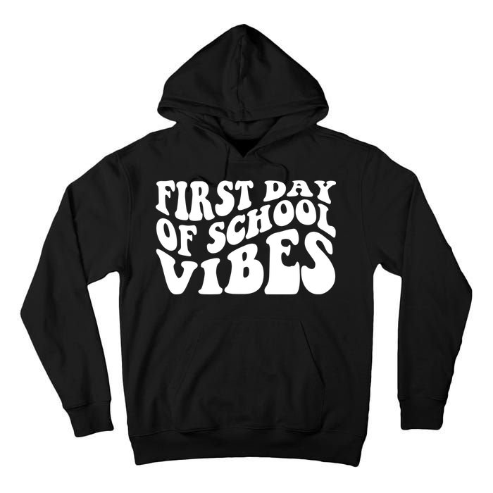 First Day Of School Vibes Retro Tall Hoodie