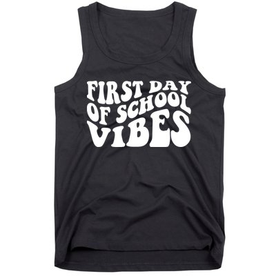 First Day Of School Vibes Retro Tank Top