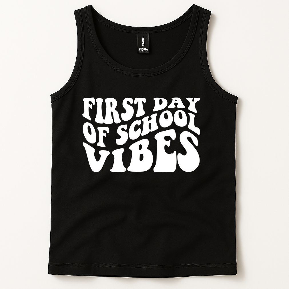 First Day Of School Vibes Retro Tank Top