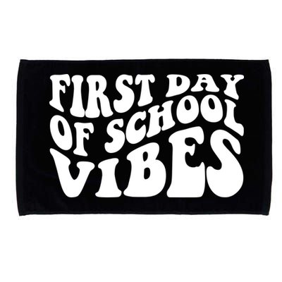 First Day Of School Vibes Retro Microfiber Hand Towel