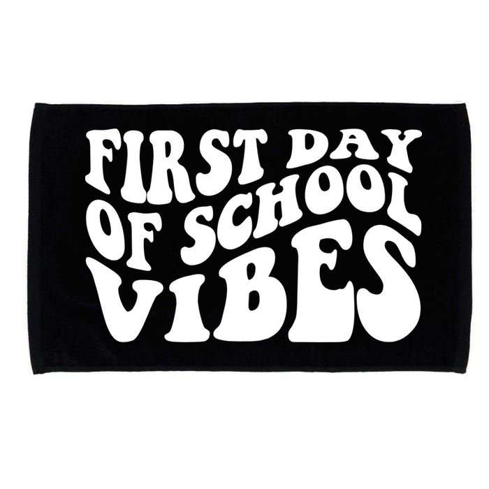 First Day Of School Vibes Retro Microfiber Hand Towel
