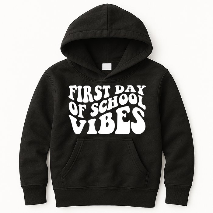 First Day Of School Vibes Retro Kids Hoodie