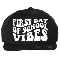 First Day Of School Vibes Retro Wool Snapback Cap