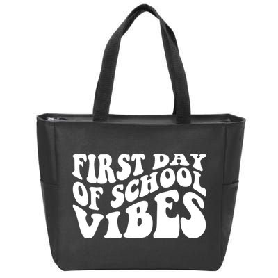 First Day Of School Vibes Retro Zip Tote Bag
