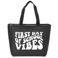 First Day Of School Vibes Retro Zip Tote Bag