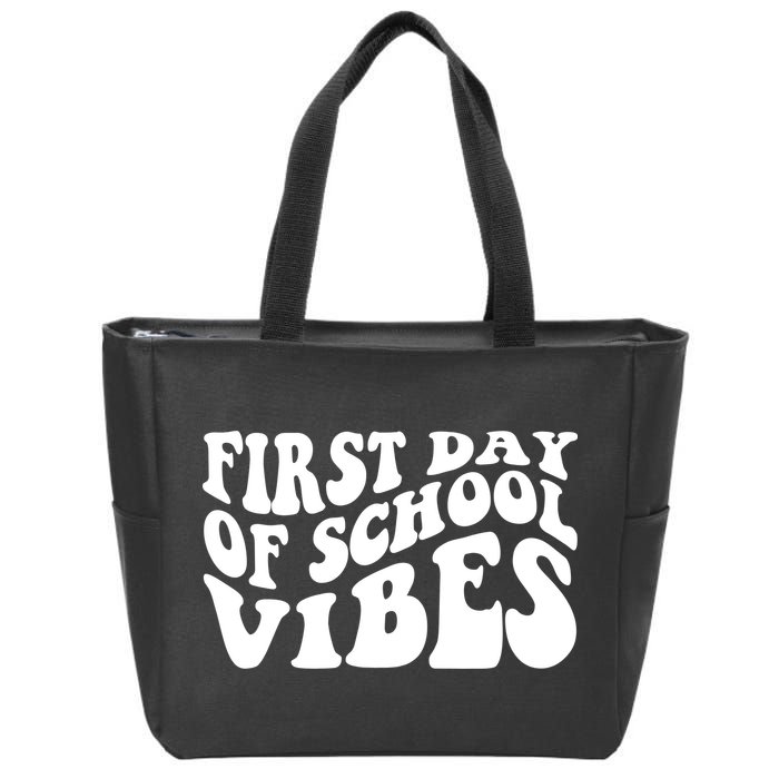 First Day Of School Vibes Retro Zip Tote Bag