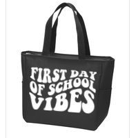 First Day Of School Vibes Retro Zip Tote Bag