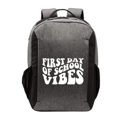 First Day Of School Vibes Retro Vector Backpack