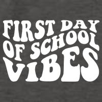 First Day Of School Vibes Retro Vector Backpack