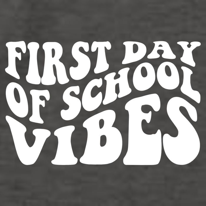 First Day Of School Vibes Retro Vector Backpack