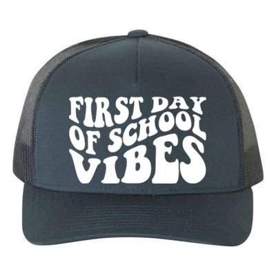 First Day Of School Vibes Retro Yupoong Adult 5-Panel Trucker Hat