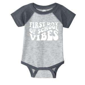 First Day Of School Vibes Retro Infant Baby Jersey Bodysuit