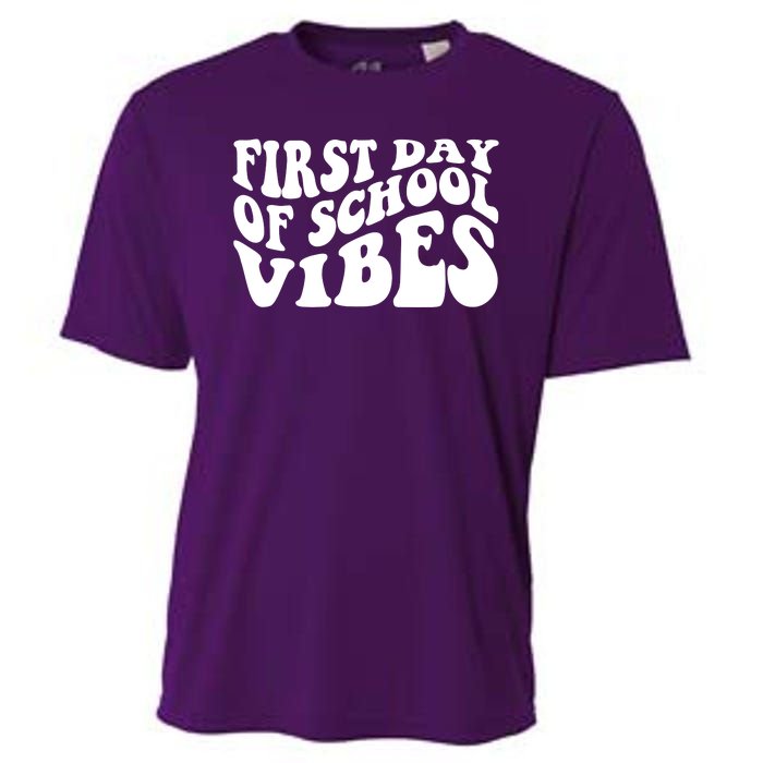 First Day Of School Vibes Retro Cooling Performance Crew T-Shirt