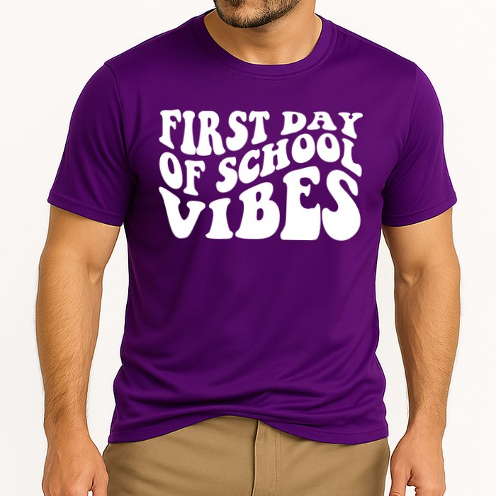 First Day Of School Vibes Retro Performance Shirt