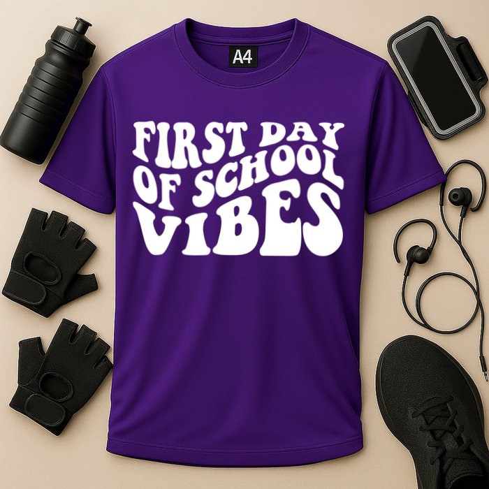 First Day Of School Vibes Retro Performance Shirt