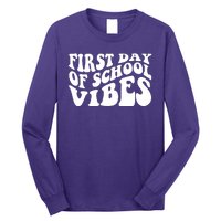 First Day Of School Vibes Retro Long Sleeve Shirt