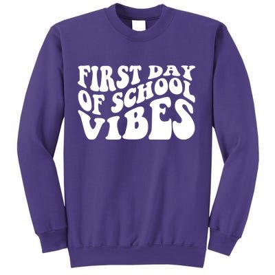 First Day Of School Vibes Retro Sweatshirt