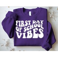 First Day Of School Vibes Retro Sweatshirt