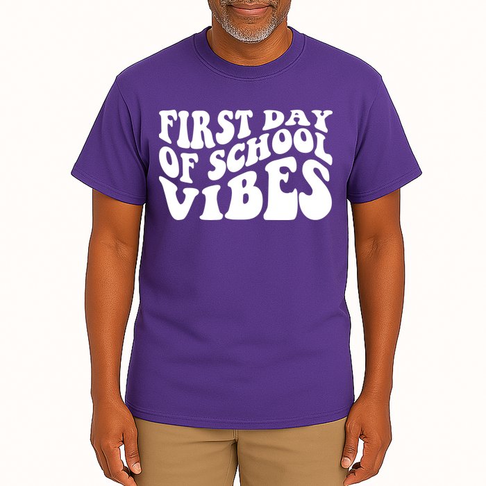 First Day Of School Vibes Retro Tall T-Shirt
