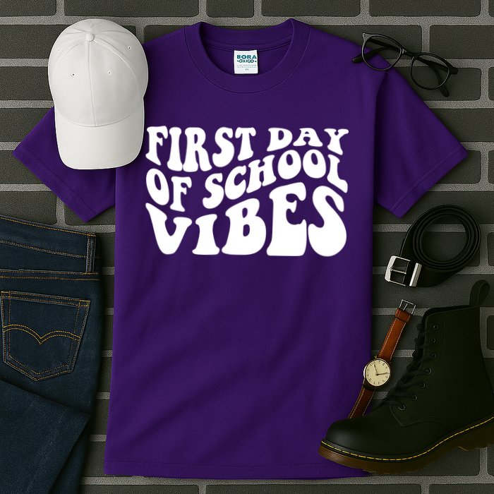 First Day Of School Vibes Retro Tall T-Shirt