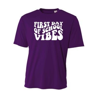 First Day Of School Vibes Retro Youth Performance Sprint T-Shirt