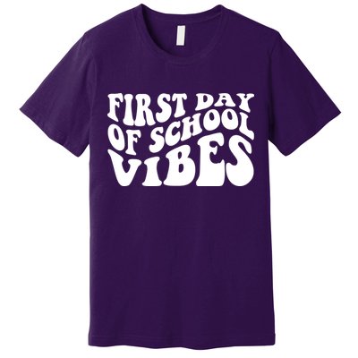 First Day Of School Vibes Retro Premium T-Shirt