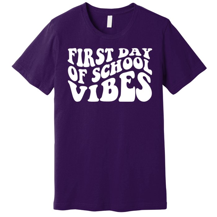 First Day Of School Vibes Retro Premium T-Shirt