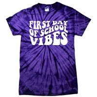 First Day Of School Vibes Retro Tie-Dye T-Shirt