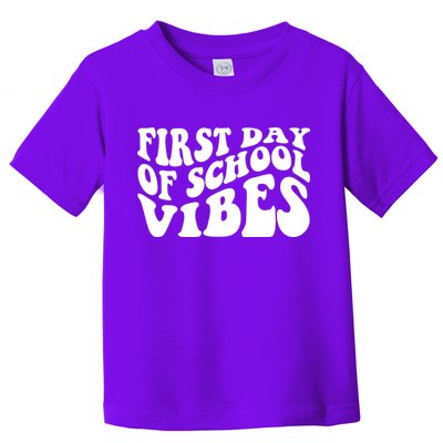 First Day Of School Vibes Retro Toddler T-Shirt