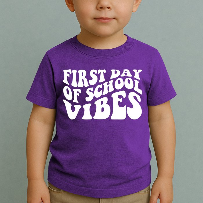 First Day Of School Vibes Retro Toddler T-Shirt