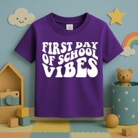 First Day Of School Vibes Retro Toddler T-Shirt