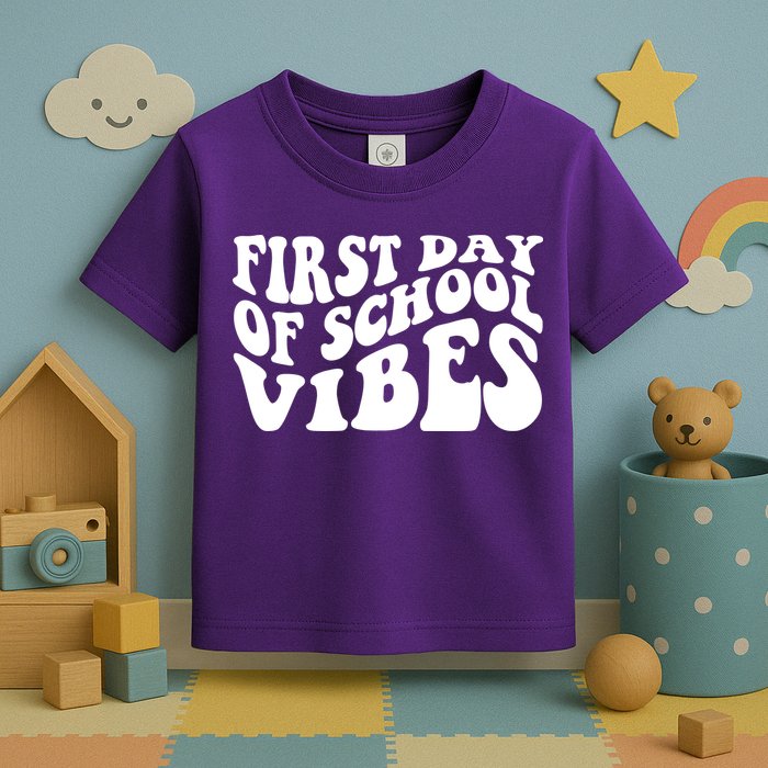 First Day Of School Vibes Retro Toddler T-Shirt