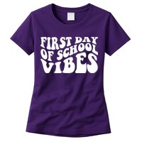 First Day Of School Vibes Retro Womens T-Shirt