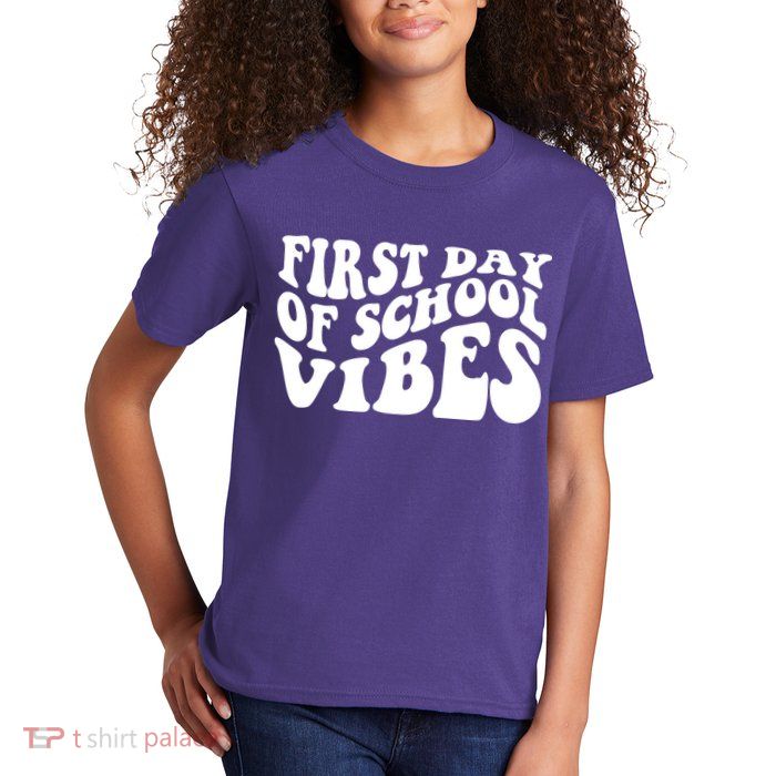 First Day Of School Vibes Retro Kids T-Shirt