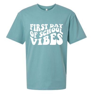 First Day Of School Vibes Retro Sueded Cloud Jersey T-Shirt