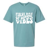 First Day Of School Vibes Retro Sueded Cloud Jersey T-Shirt