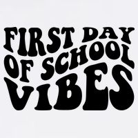 First Day Of School Vibes Retro Garment-Dyed Sweatshirt