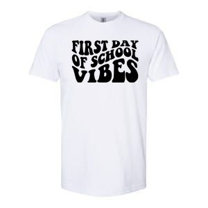 First Day Of School Vibes Retro Softstyle CVC T-Shirt