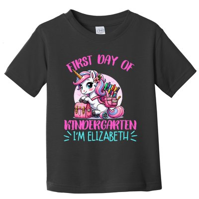 First Day Of Kindergarten IM Elizabeth Toddler T-Shirt