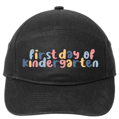 First Day Of Kindergarten Colorful Cute 7-Panel Snapback Hat