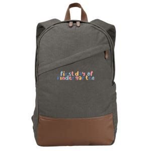 First Day Of Kindergarten Colorful Cute Cotton Canvas Backpack