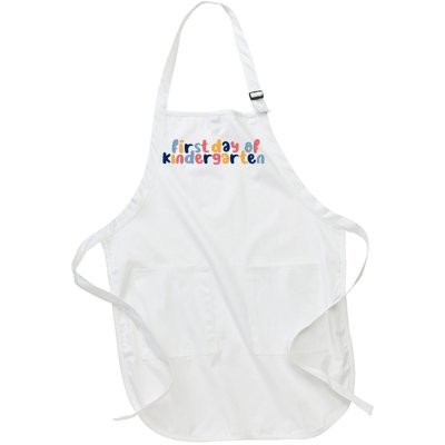 First Day Of Kindergarten Colorful Cute Full-Length Apron With Pockets