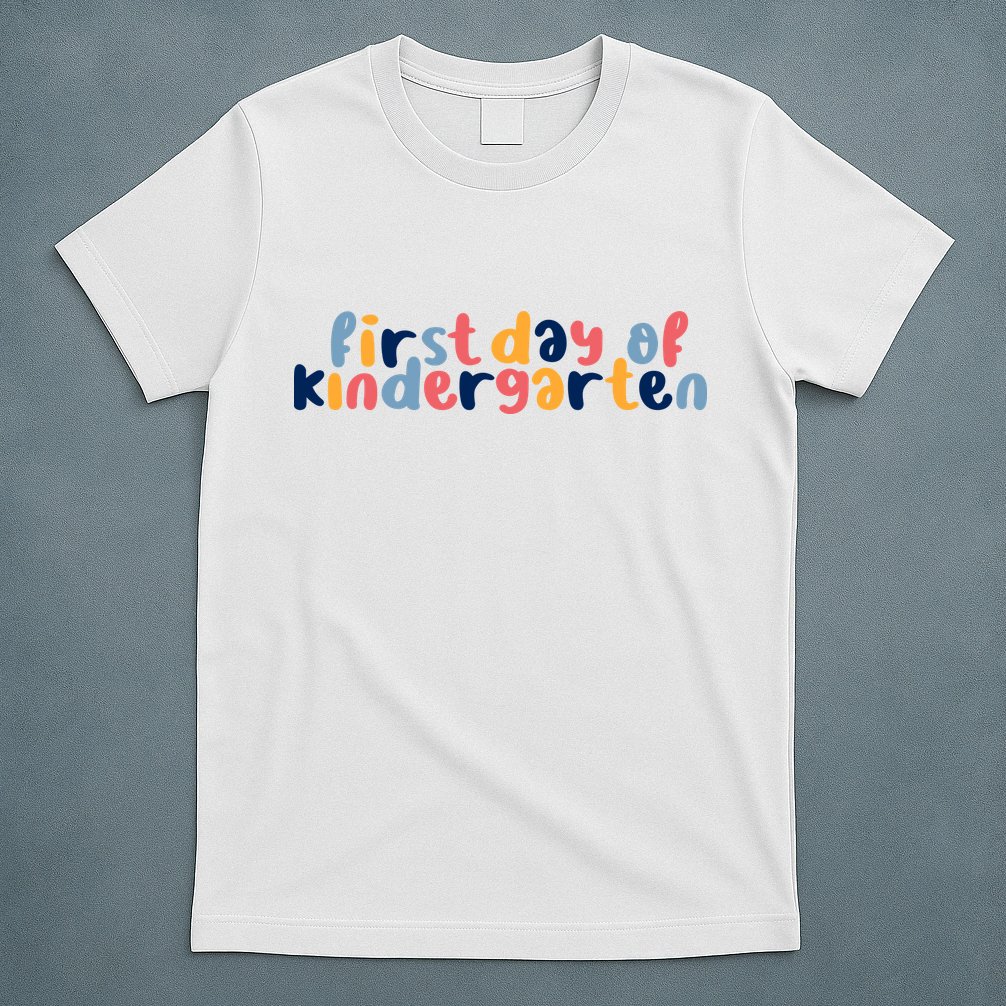 First Day Of Kindergarten Colorful Cute T-Shirt
