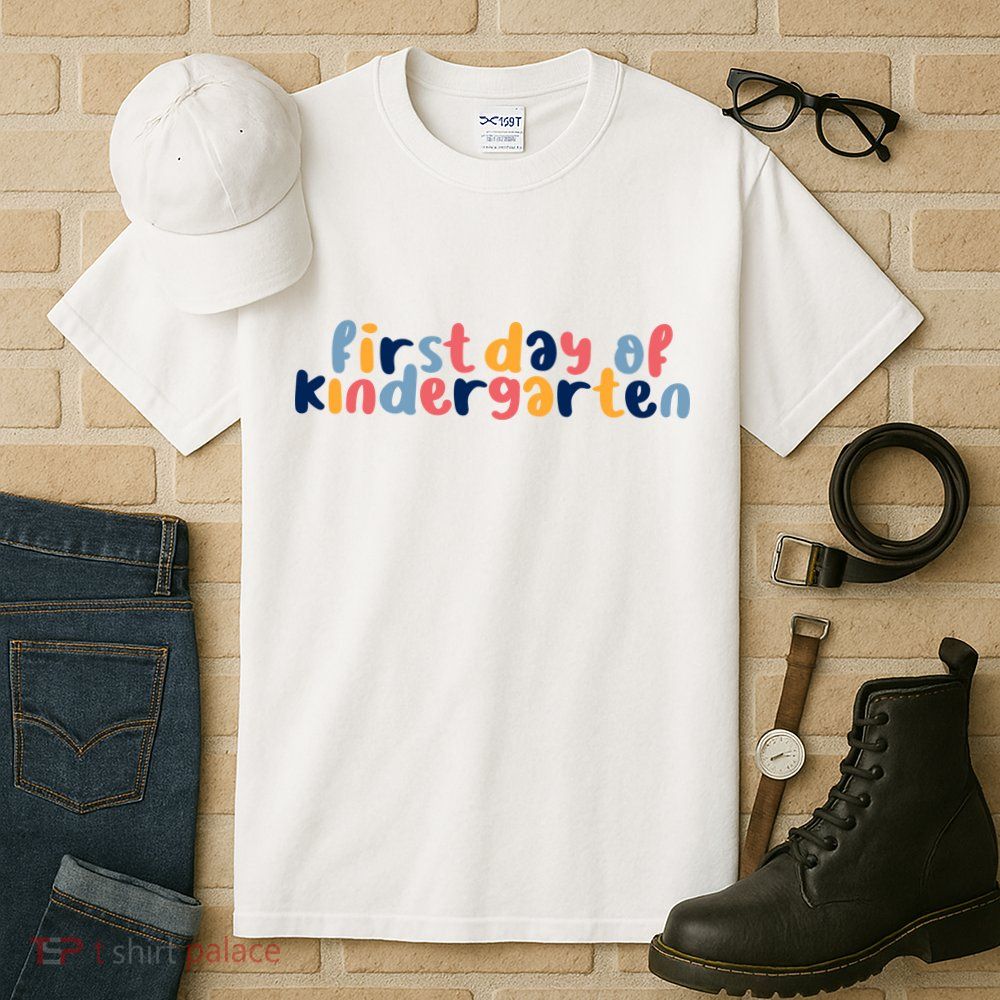 First Day Of Kindergarten Colorful Cute Tall T-Shirt