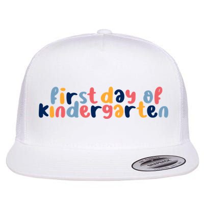 First Day Of Kindergarten Colorful Cute Flatbill Hat