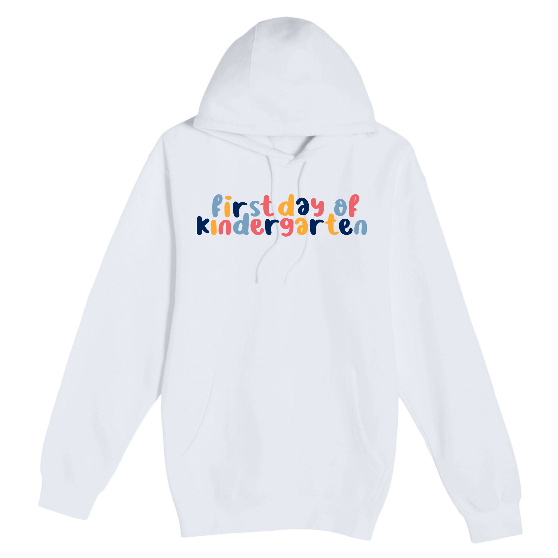 First Day Of Kindergarten Colorful Cute Premium Pullover Hoodie