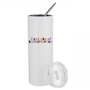 First Day Of Kindergarten Colorful Cute Stainless Steel Tumbler