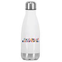 First Day Of Kindergarten Colorful Cute Stainless Steel Insulated Water Bottle