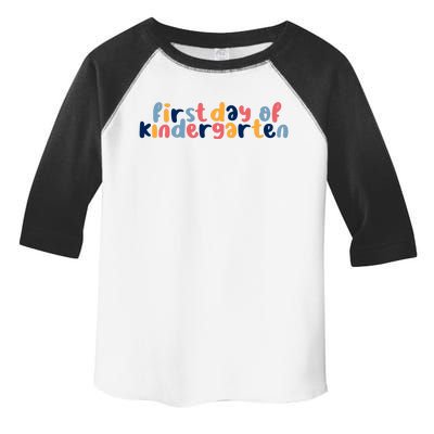 First Day Of Kindergarten Colorful Cute Toddler Fine Jersey T-Shirt